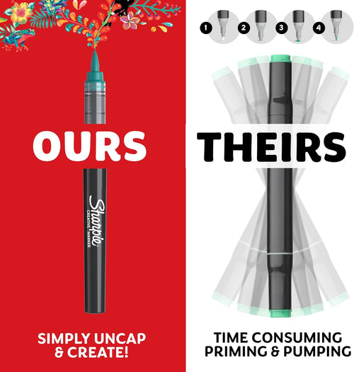 Creative Acrylic Brush Paint Markers